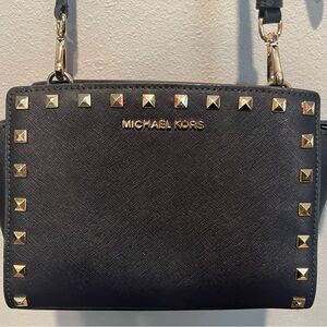 Michael Kors crossbody gold studded bag